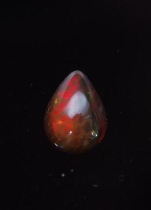 Натуральний вогненний опал з тигровим забарвленням / 2.3 ct