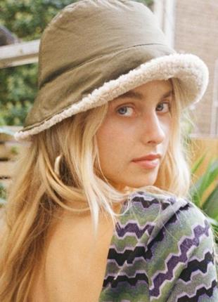 Zara панама з штучним хутром