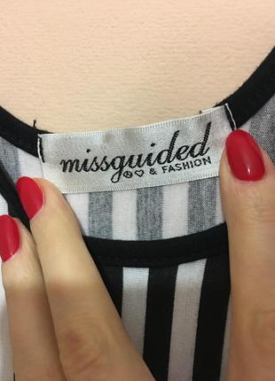 Смугастий боді missguided stripe bodysuit5 фото