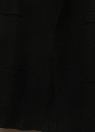 Рр xs-s пальто лишенное пуговиц из шерсти и вискозы8 фото