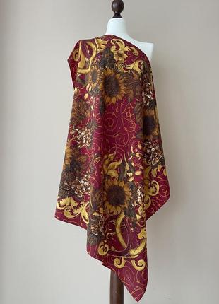 Шелковый платок шарф палантин бренд chanel  оригинал италия винтаж