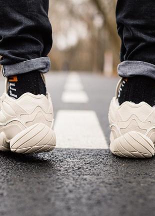 Adidas yeezy boost 500 кроссовки с мехом