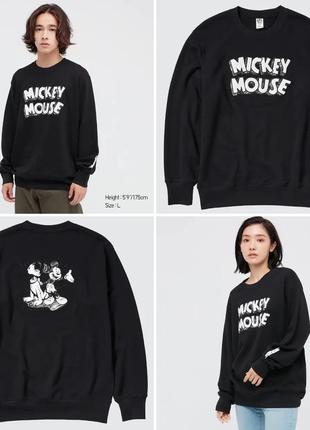 Монохромна толстовка мікі disney uniqlo8 фото