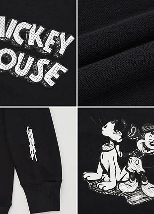 Монохромна толстовка мікі disney uniqlo5 фото