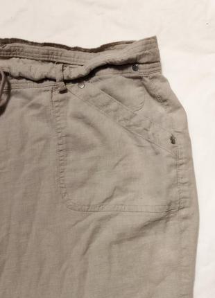 Льняные штанишки бриджи шорты4 фото