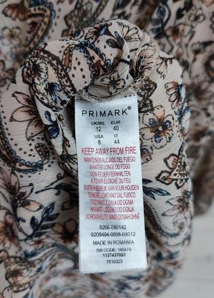 Свободная шифоновая блузка с завязкой primark6 фото