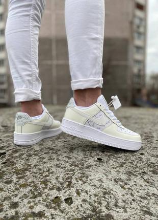 Кроссовки  air force 1 low white/sail/grey(рефлектив)6 фото