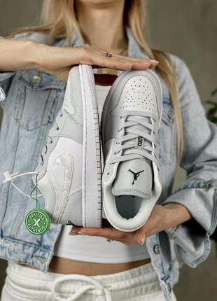 Кросівки jordan 1 low white camo (gs)4 фото