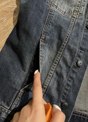 Вінтажна джинсова жилетка zara man3 фото