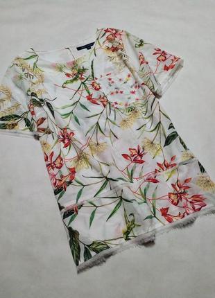 Блузка в цветочный принт блуза кофточка french connection топ футболка3 фото