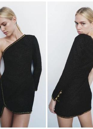Крутезна міні сукня асиметричного крою zara