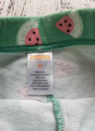 Круті котон шорти кавуни gymboree 3роки 2