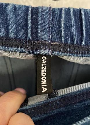 Calzedonia джинсовые лосины в жемчуг4 фото