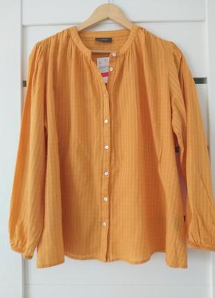 Помаранчева сорочка оверсайз