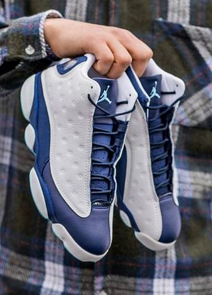 Мужские кроссовки nike air jordan 13 dark powder blue obsidian 40-41-42-43-44-45