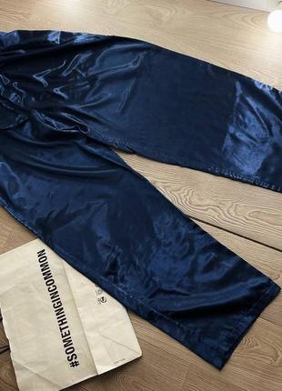 Атласные шелковые брюки/штаны/домашняя одежда6 фото
