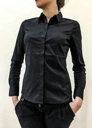 Крутая черная рубашка от h&m