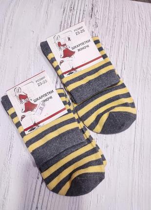 Жіночі шкарпетки смугасті р. 35-401 фото