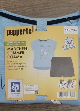 Пижама pepperts костюм шорты и футболка германия 
р-р 146-152 см2 фото