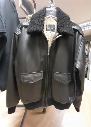 Куртка кожаная g-1 jacket metropolitan. новая.1 фото