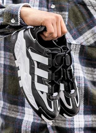 Мужские кроссовки adidas est black white 43-44-45