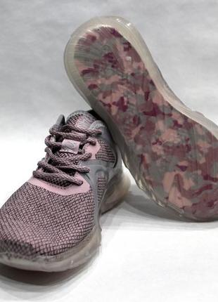 Кросівки для дівчинки сіро-рожеві текстиль george 25382 фото