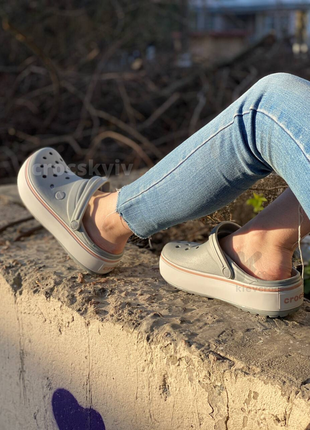 Crocs crocband platform clog