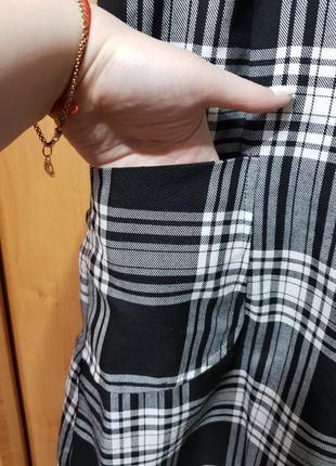 Стильный классический сарафан, черно-белый сарафан, платье4 фото