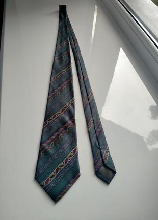 Шелковый винтажный галстук1 фото