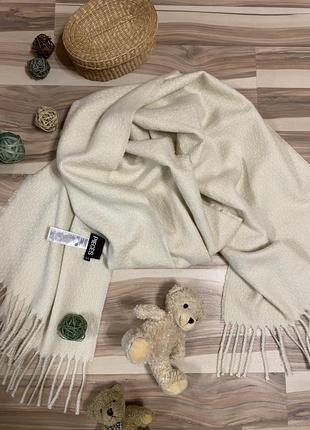 Елегантний, розкішний «молочний» шарф, палантин 54/200 (данія🇩🇰)