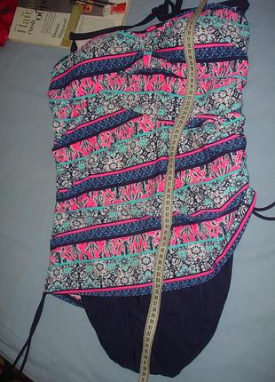 Купальник відрядний з утяжкой розмір 50 / 16 синій сукні суцільний цілісний блакитний3 фото