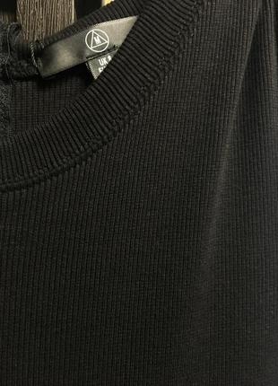 Чорний комбінезон з брюками-кльош6 фото