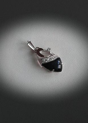 🔹️подвеска серебро с золотом авантюрин кулон