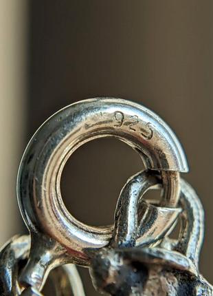Серебряная подвеска с сердцем на цепочке серебро 925 кулон колье7 фото