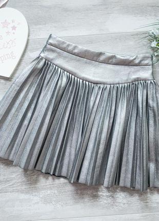 Шикарная блестящая юбочка zara