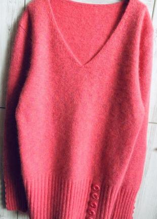 Гламурный ангоровый свитер/джемпер/полувер с люрексовой нитью с испании zara.3 фото