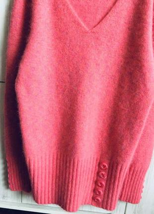 Гламурный ангоровый свитер/джемпер/полувер с люрексовой нитью с испании zara.4 фото