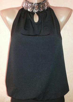 Блуза майка с открытой спиной