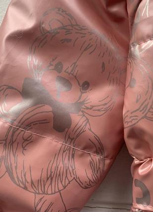 Куртка демисезонная розовая детская3 фото