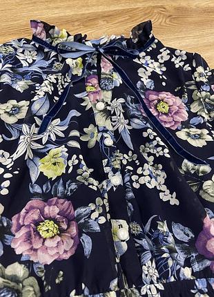 Цветочное платье миди 7