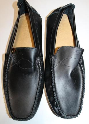 44 разм. мокасины clarks ingland. кожа состояние новых!