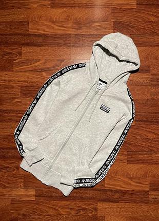 Кофта толстовка худи Team adidas с лампасами