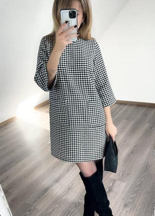 Платье свободное твид
