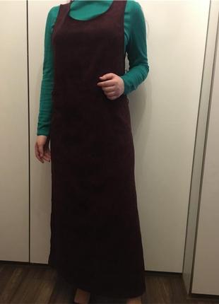 Сарафан бордовый