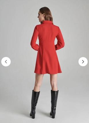 Новое красное платье xs-s3 фото