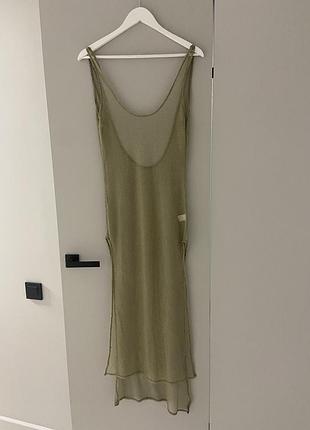 Пляжное платье-сетка