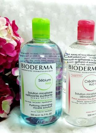 Мицеллярная вода bioderma sebium 500мл оригинал2 фото