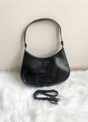 Cleo black брендовая черная элегантная сумочка известный бренд чорна розкішна чорна сумка