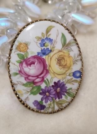 📍брошь📍винтаж,фарфор,vintage stories