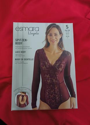 Красивый женский бордовый боди с рукавами. боді